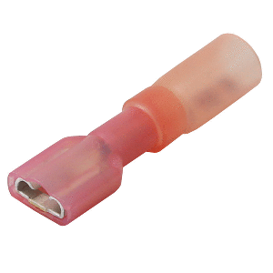 PACER 22-18 AWG HEAT SHRINK FEMALE DISCONNECT, 100 PACK