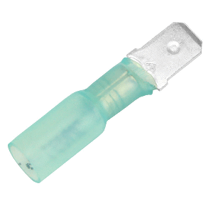 PACER 16-14 AWG HEAT SHRINK MALE DISCONNECT, 100 PACK