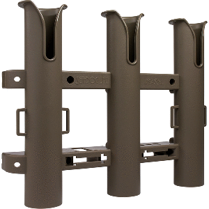 SEA DOG TRIPLE THREAT THREE POLE ROD HOLDER, FLAT DARK EARTH