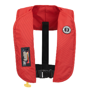 MUSTANG MIT 70 MANUAL INFLATABLE PFD, RED