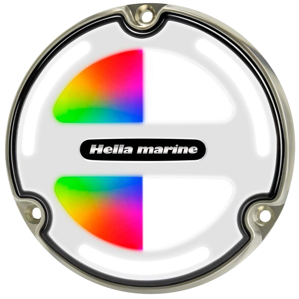 HELLA MARINE APELO A3 RGBW UNDERWATER LIGHT, BRONZE, WHITE LENS