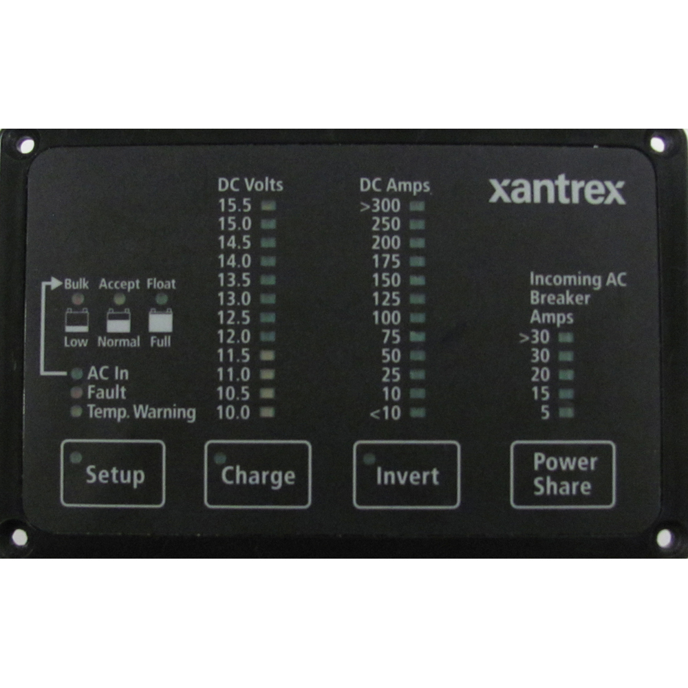XANTREX HEART FDM-12-25 REMOTE PANEL, BATTERY STATUS & FREEDOM INVERTER/CHARGER REMOTE CONTROL