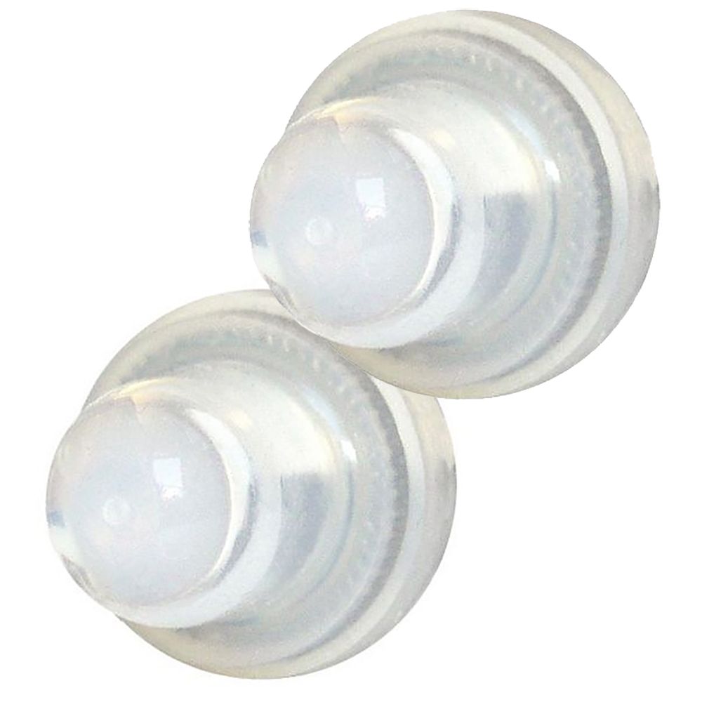 BLUE SEA 4135 PUSH BUTTON RESET ONLY CIRCUIT BREAKER BOOT, CLEAR- 2-PACK