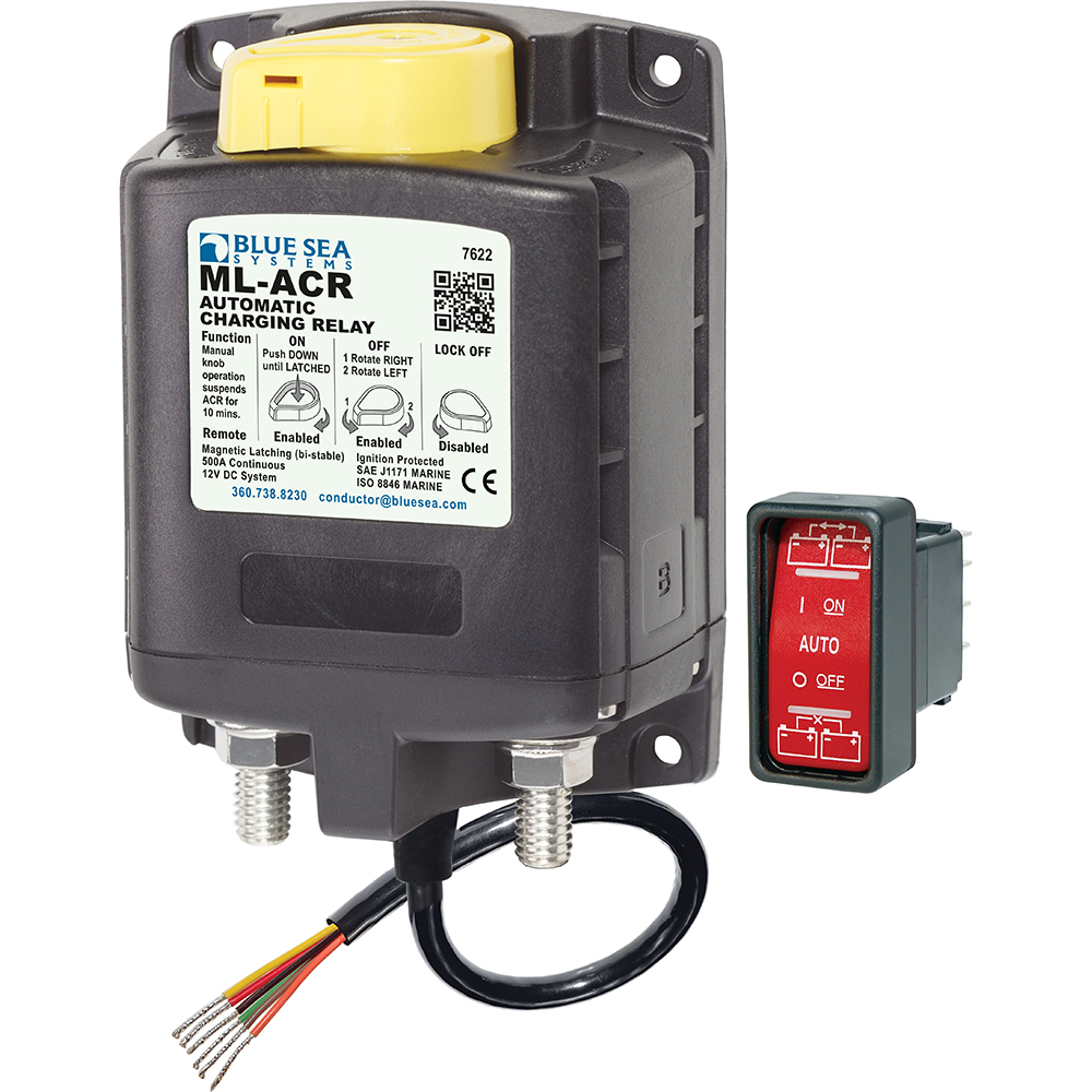 BLUE SEA 7622 ML-SERIES HEAVY DUTY AUTOMATIC CHARGING RELAY