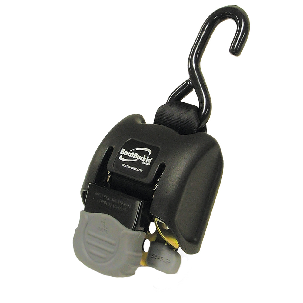 BOATBUCKLE G2 RETRACTABLE TRANSOM TIE-DOWN, 2"-43", PAIR