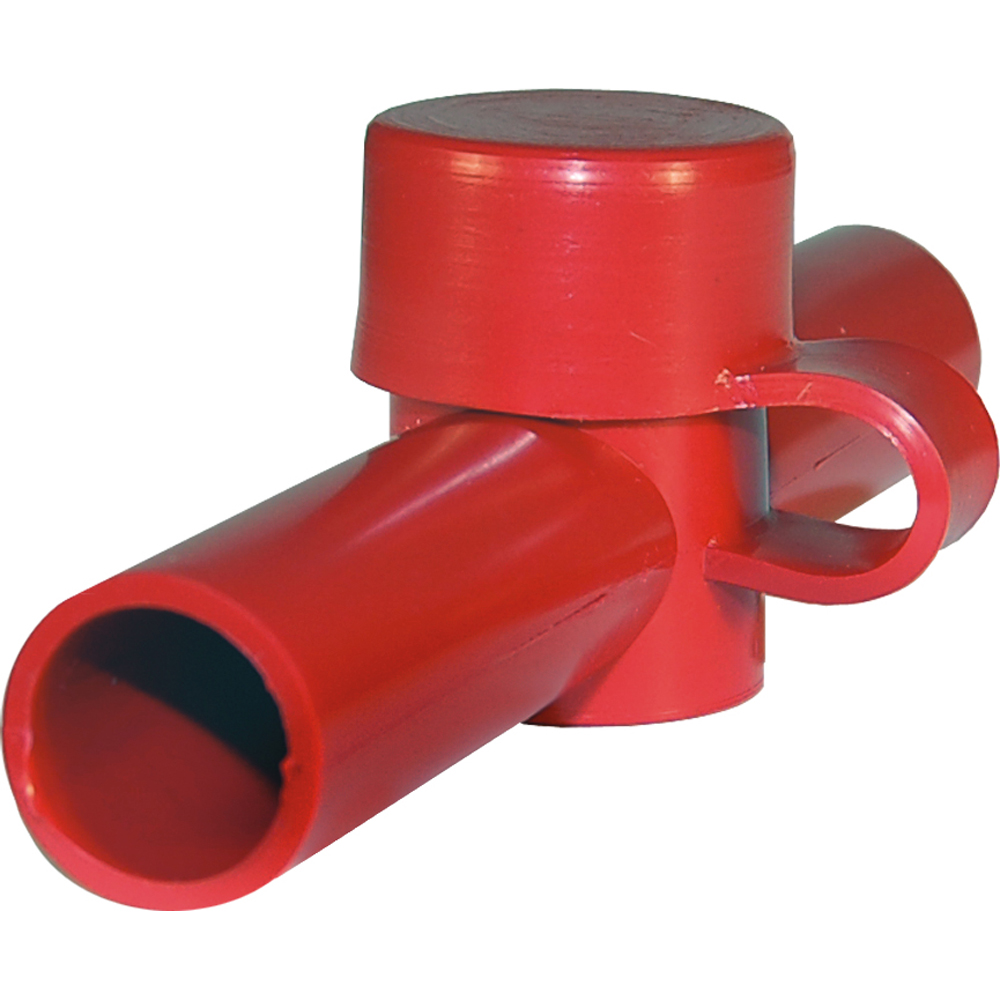 BLUE SEA 4003 CABLE CAP DUAL ENTRY, RED