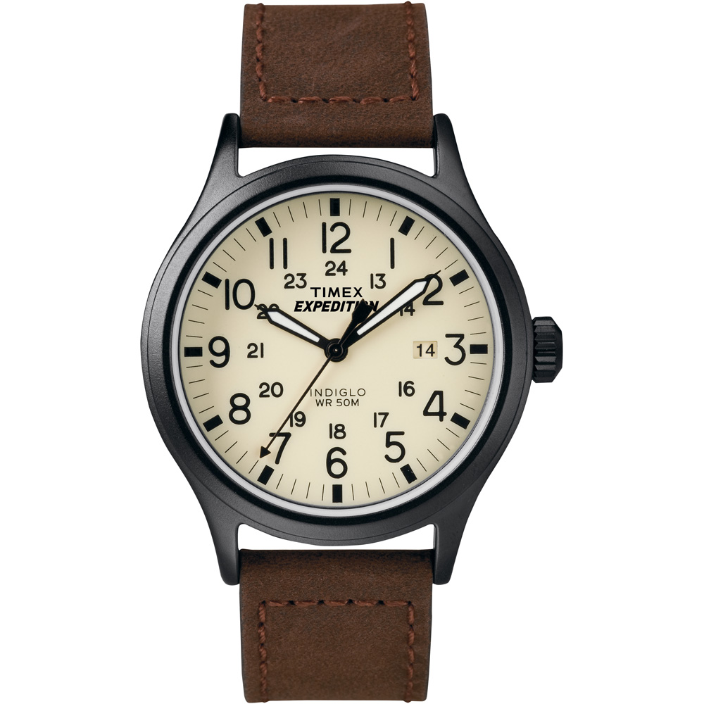 TIMEX EXPEDITION SCOUT METAL WATCH, BROWN