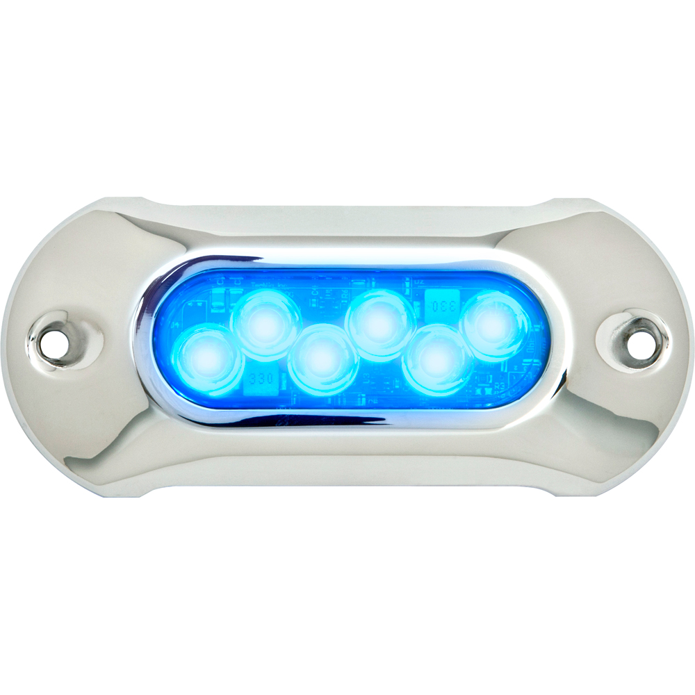 ATTWOOD LIGHT ARMOR UNDERWATER LED LIGHT, 6 LEDS, BLUE