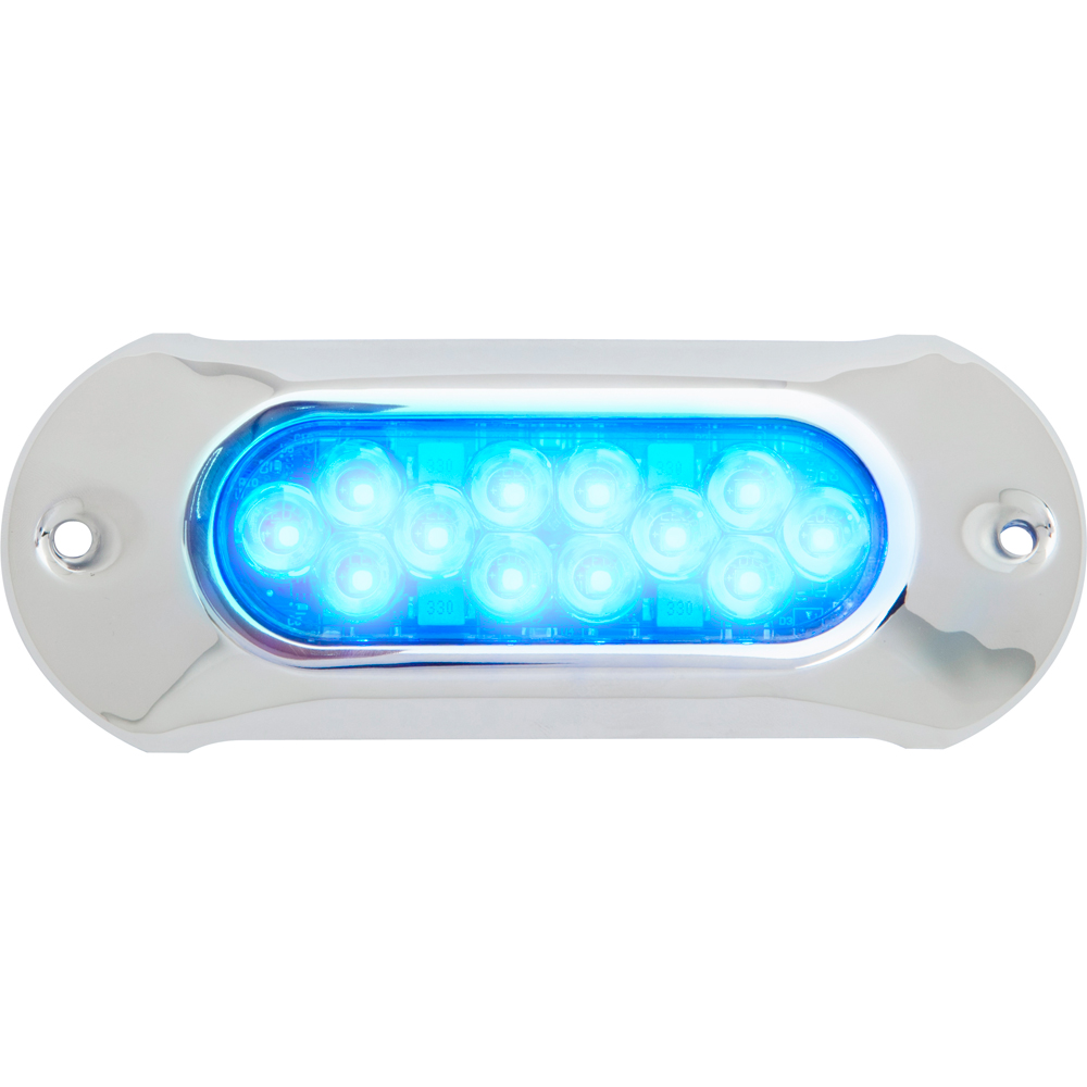 ATTWOOD LIGHT ARMOR UNDERWATER LED LIGHT, 12 LEDS, BLUE