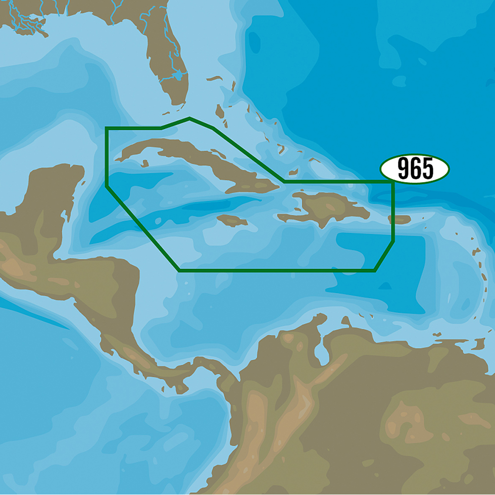 C-MAP 4D NA-D965, CUBA, DOMINICAN REPUBLIC, CAYMANS & JAMAICA