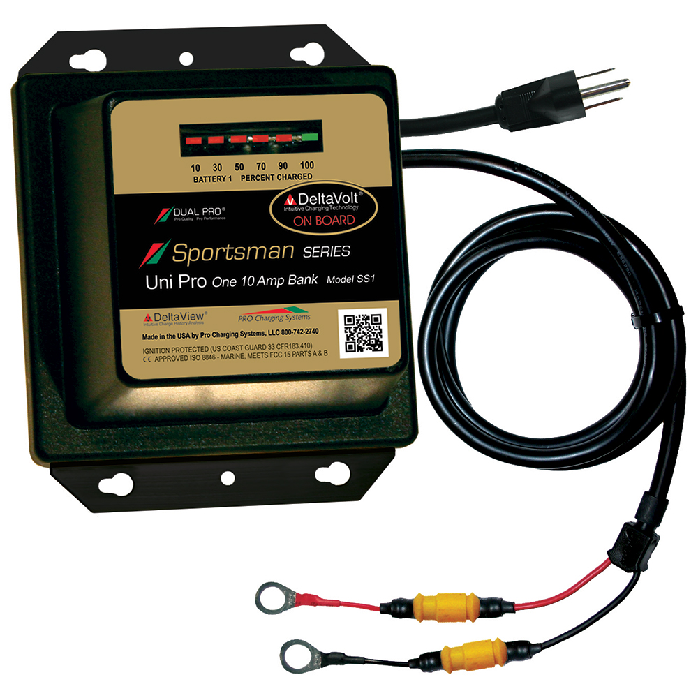 DUAL PRO SPORTSMAN SERIES BATTERY CHARGER, 10A, 1-BANK, 12V