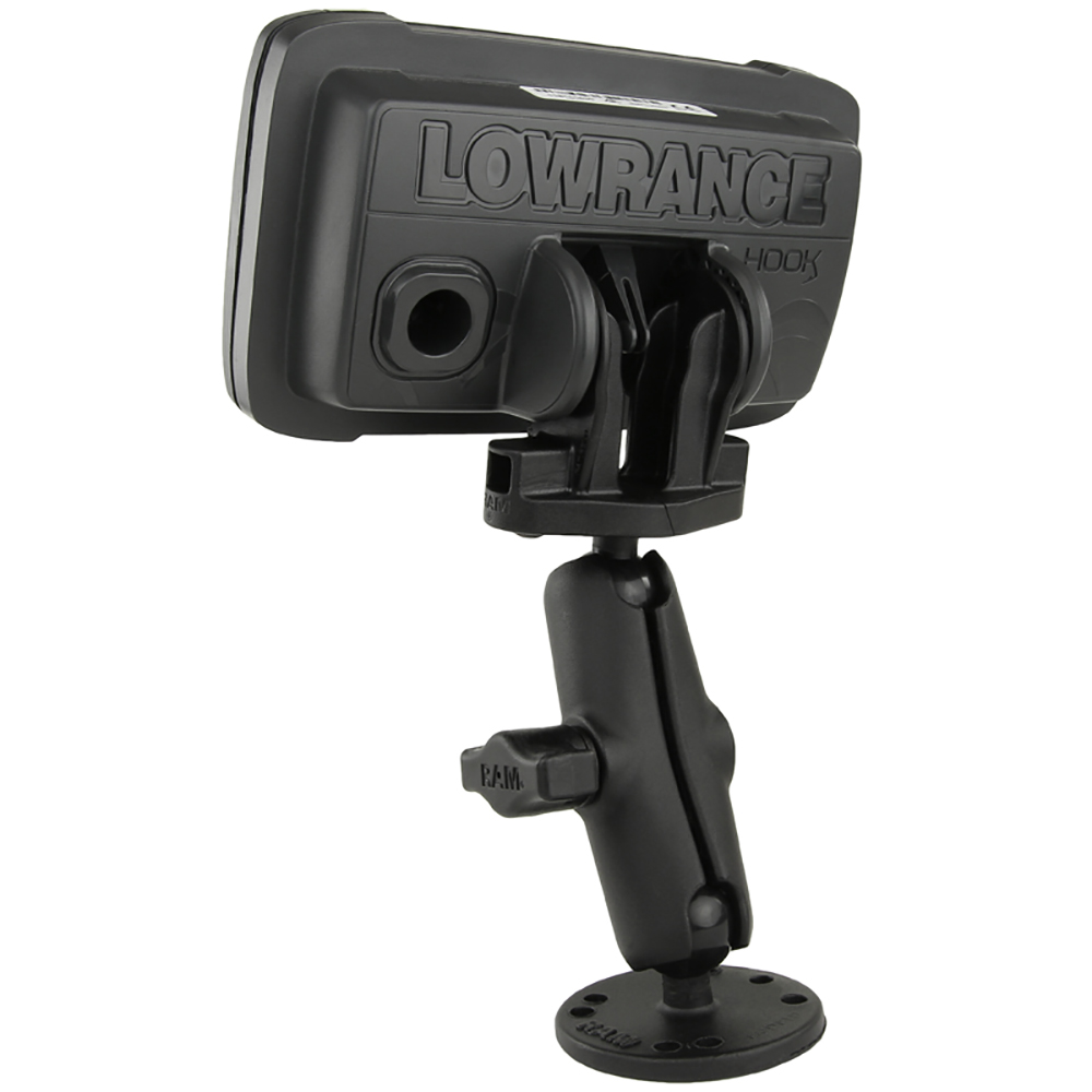 RAM MOUNT B SIZE 1" FISHFINDER MOUNT FOR THE LOWRANCE HOOK2 SERIES