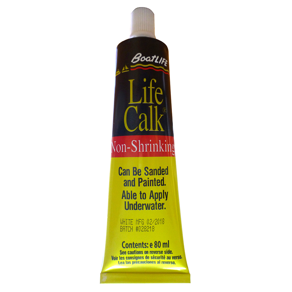 BOATLIFE LIFE-CALK SEALANT TUBE, NON-SHRINKING, 2.8 FL. OZ, BLACK