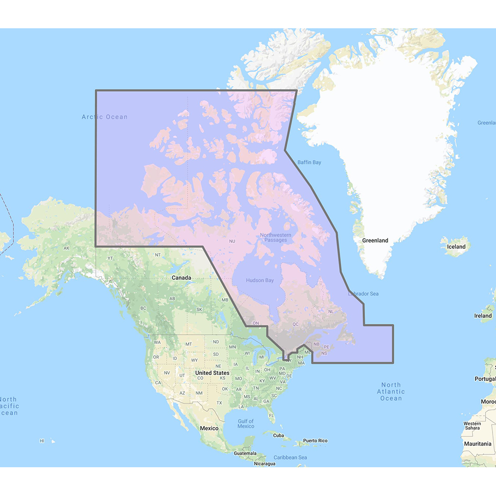 FURUNO CANADA NORTH & EAST, VECTOR CHARTS, 3D DATA & STANDARD RESOLUTION SATELLITE PHOTOS, UNLOCK CODE