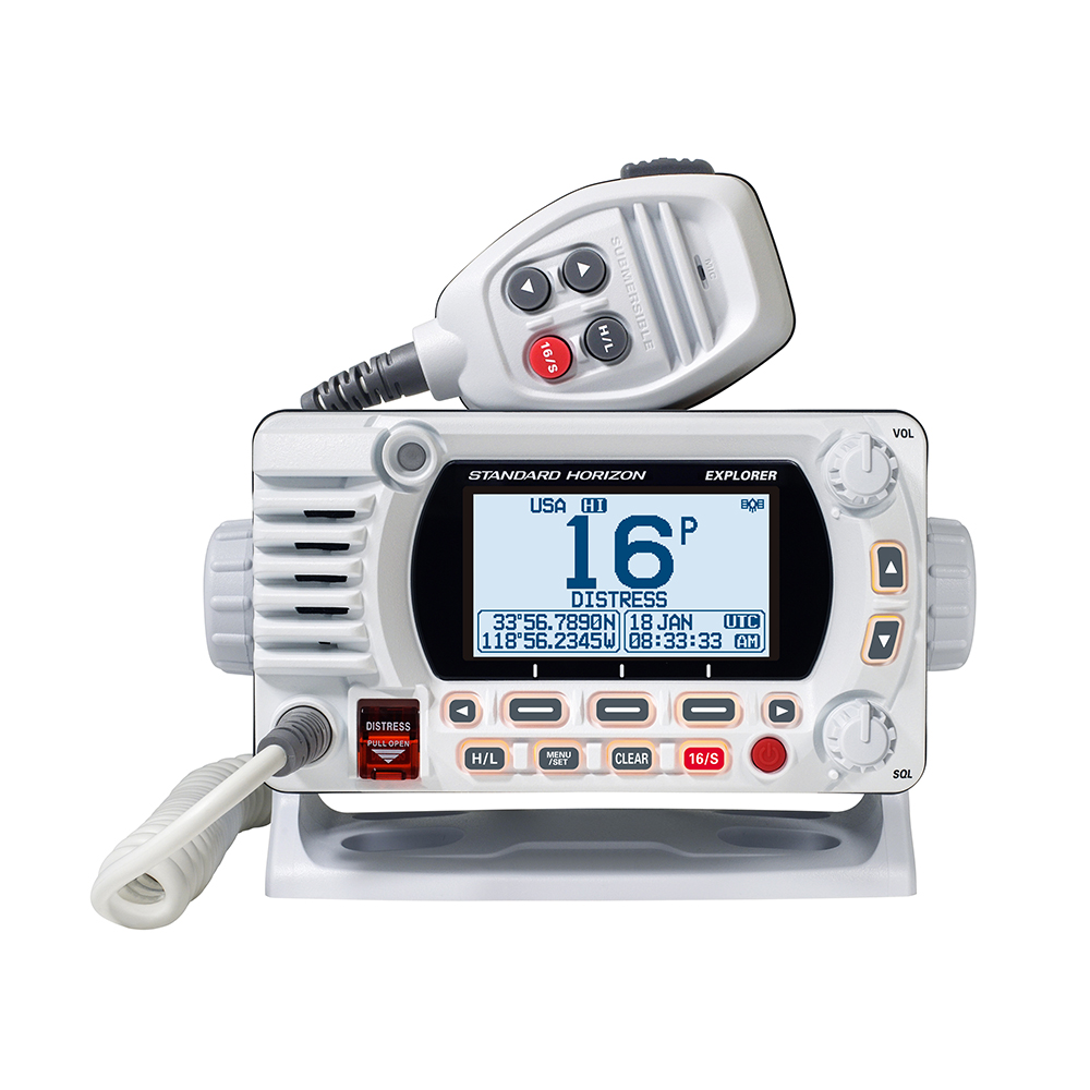 STANDARD HORIZON GX1800G FIXED MOUNT VHF w/GPS, WHITE
