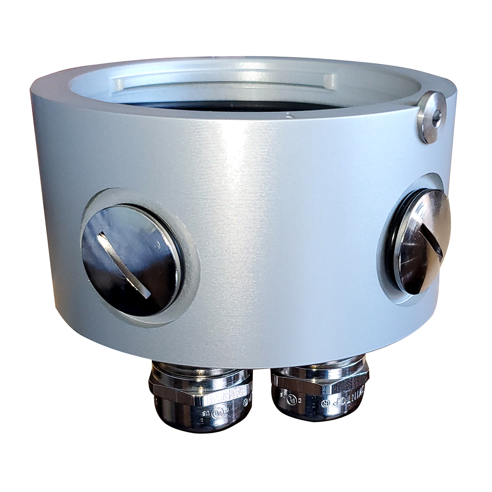 LOPOLIGHT ALUMINUM MOUNTING BASE, SILVER HOUSING