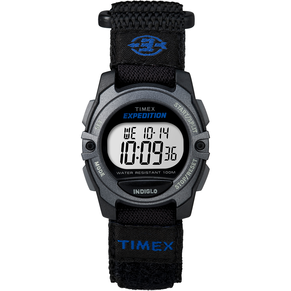 TIMEX EXPEDITION DIGITAL CORE FAST STRAP, BLACK/BLUE