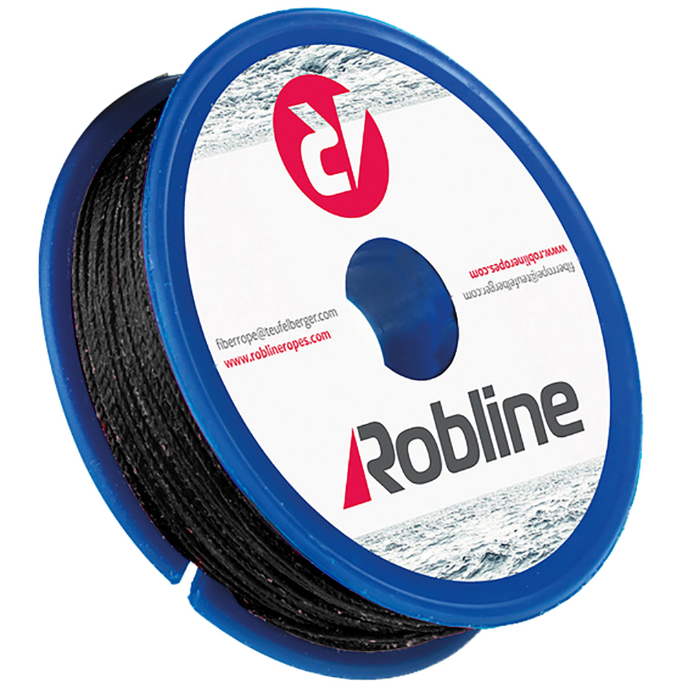 ROBLINE WAXED WHIPPING TWINE, 0.8MM X 40M, BLACK