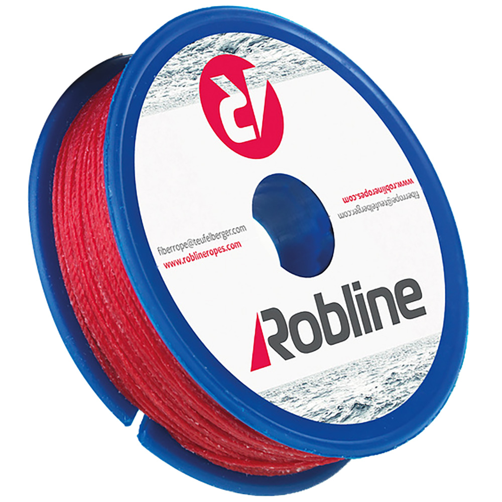 ROBLINE WAXED WHIPPING TWINE, 0.8MM X 40M, RED