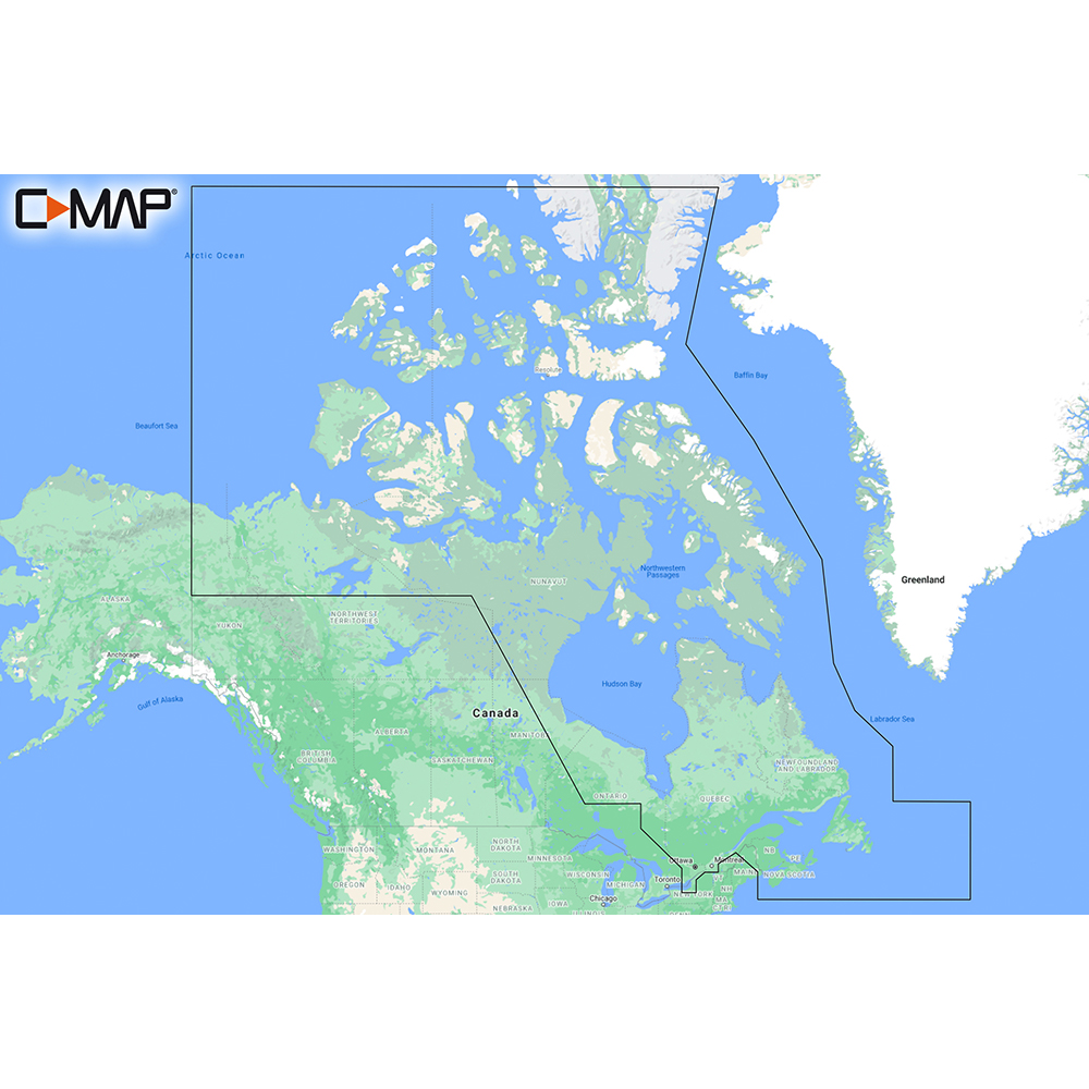C-MAP M-NA-Y209-MS CANADA NORTH & EAST REVEAL COASTAL CHART