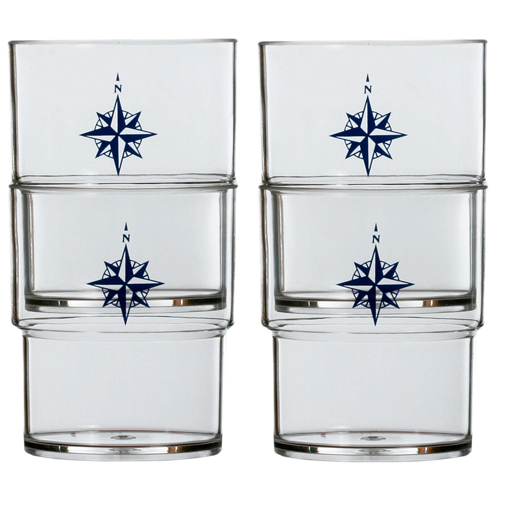 MARINE BUSINESS STACKABLE GLASS SET, NORTHWIND, SET OF 12