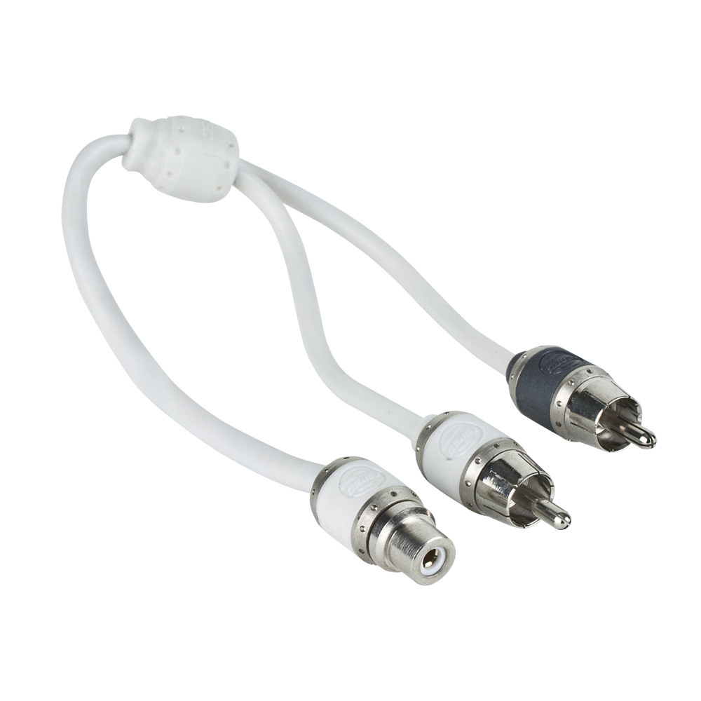 T-SPEC V10 SERIES RCA AUDIO Y CABLE, 2 CHANNEL, 1 FEMALE TO 2 MALES