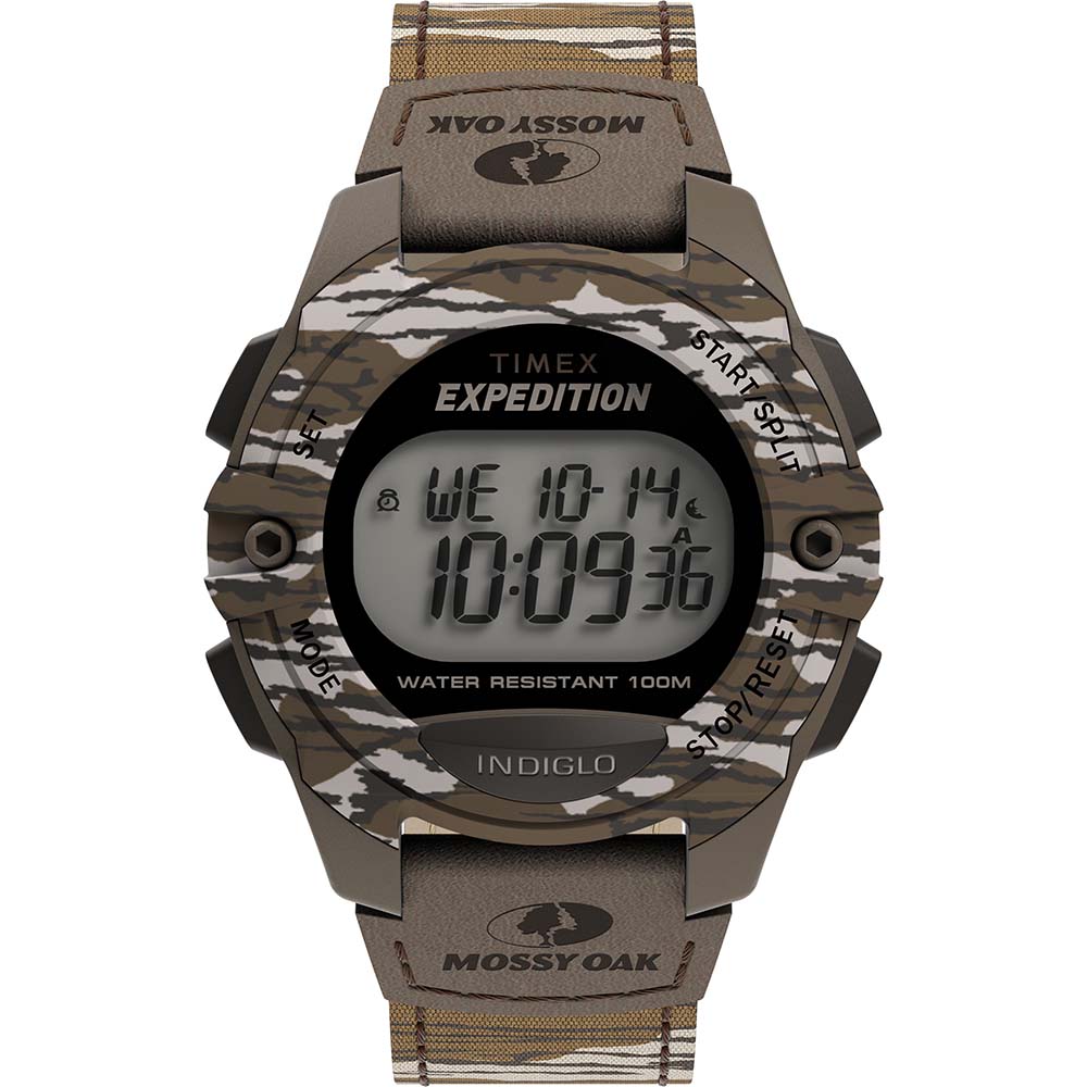 TIMEX EXPEDITION MEN'S CLASSIC DIGITAL CHRONO FULL-SIZE WATCH - MOSSY OAK