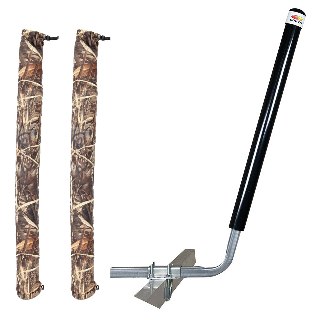C.E. SMITH ANGLED POST GUIDE-ON - 40" - BLACK W/FREE CAMO WET LANDS 36" GUIDE-ON COVER