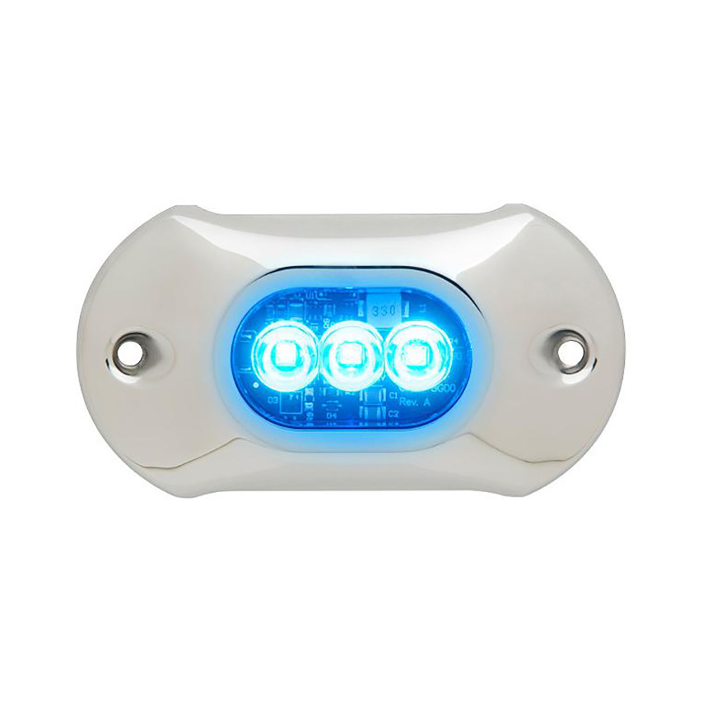 ATTWOOD LIGHTARMOR HPX UNDERWATER LIGHT, 3 LED & BLUE
